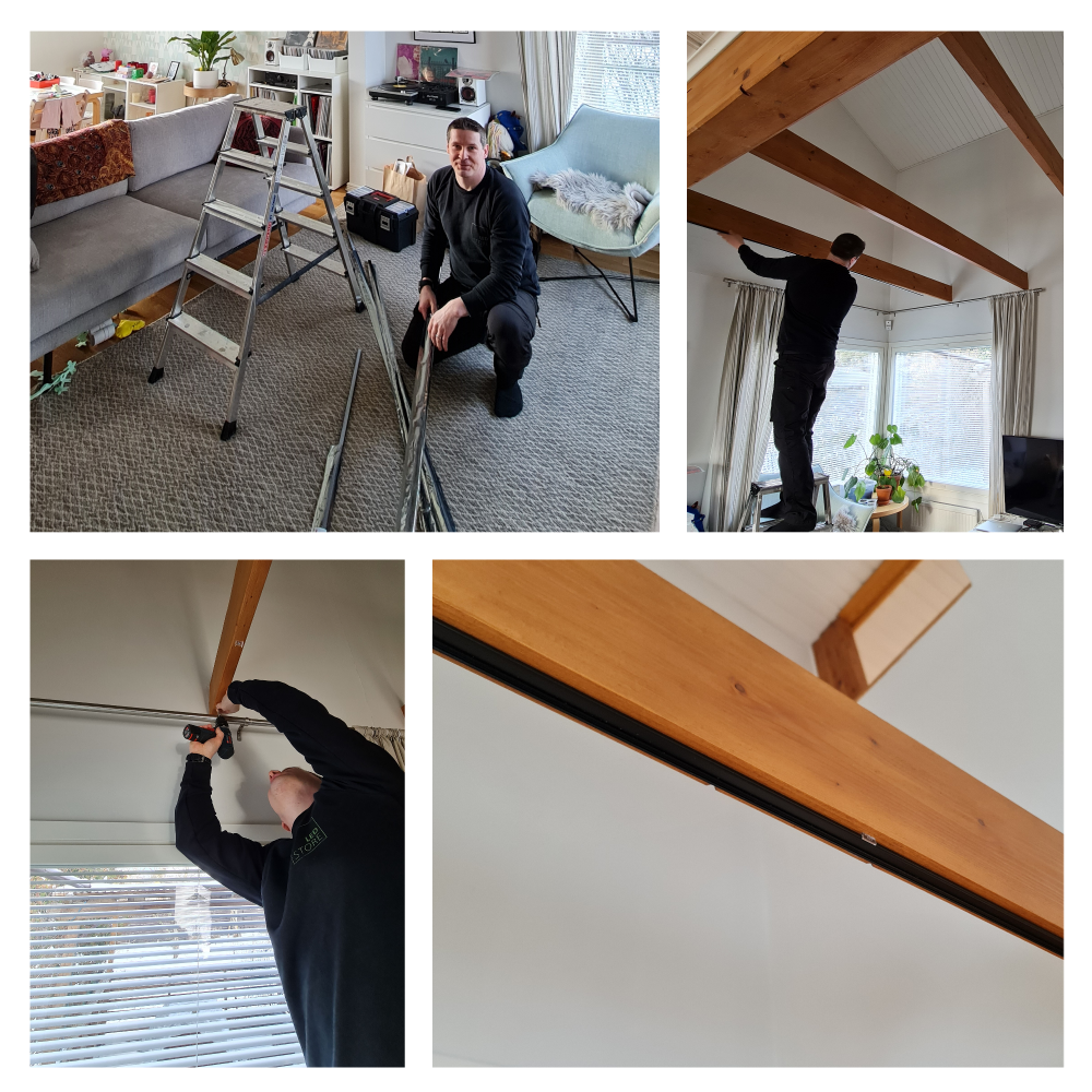 Epäsuora valo olohuoneeseen kattopalkeissa - LedStore Indirekt ljus för vardagsrummet från takbjälkar