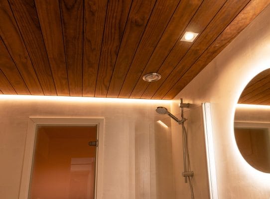 LedStore moderniserade belysningen i badrummet och bastun LedStore moderniserade belysningen i badrummet och bastun