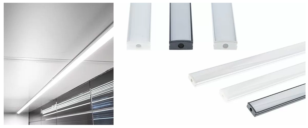 matala_led_profiili - LedStore Varför behöver en LED-lampa en aluminiumprofil - Låg LED-profil