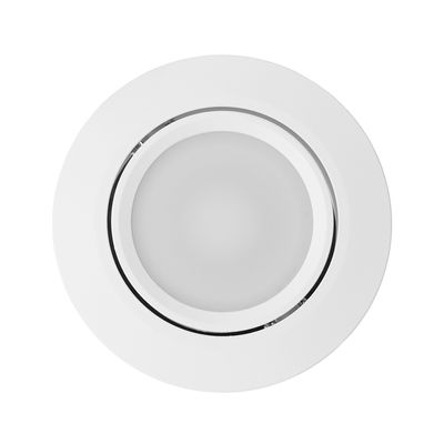 LED taklampa - RUND 033, IP44, justerbar 2700-4000-5600K, dimbar och riktbar 9W, vit, CRI91