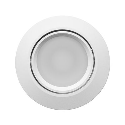 LED taklampa - RUND 033, IP44, justerbar 2700-4000-5600K, dimbar och riktbar 9W, silver, CRI91