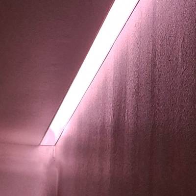 LED-profil för indirekt belysning: Hörnlösning 3m, vit