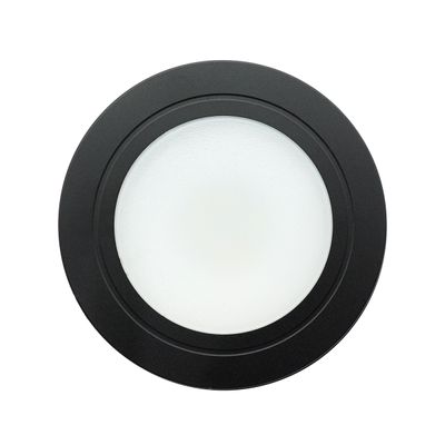 Utanpåliggande LED skåpljus LUMO, 1W, 4000K, 24V, dimbar, svart