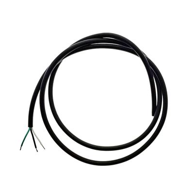 1 m tretrådig 3x0,5mm² kabel för CCT-tejpinstallationer, svart