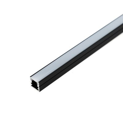 Aluminiumprofil SOLO MINI för LED-remsa 3m, ytmontage, svart Aluminiumprofil SOLO MINI för LED-remsa 3m, ytmontage, svart