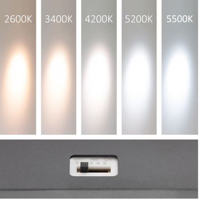 LED FOKUS RECESSED - justerbar färgtemperatur, dimbar, 7W, CRI98, IP20, mattsvart