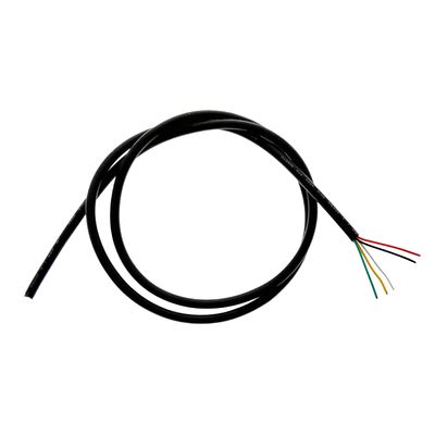 1m kabel, 5x0,32 mm², 5-polig, dubbelisolerad RGB+W, svart 1m kabel, 5x0,32 mm², 5-polig, dubbelisolerad RGB+W, svart