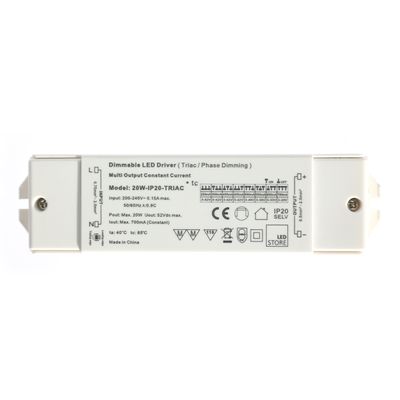 20W TRIAC dimbar transformator, 250-700mA justerbar