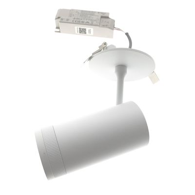 LED FOKUS RECESSED - justerbar färgtemperatur, dimbar, 7W, CRI98, IP20, mattvit