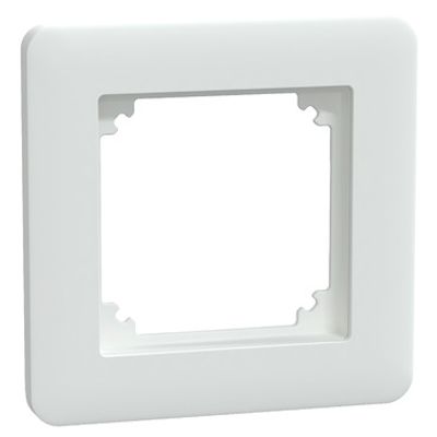 Schneider Exxact vit ram för knapp, bild från diagonalen.