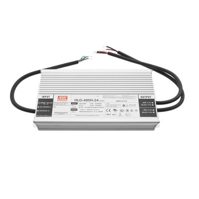 LED strömförsörjning 24V, 480W, för LED-remsor, IP67, Mean Well