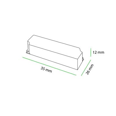 20W 24V fuktsäker transformator dimensionell ritning.