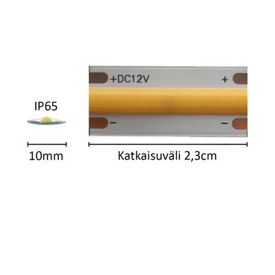 LED-strip SOLO, 3000K, 12V, 7,2W/m, IP65, CRI94