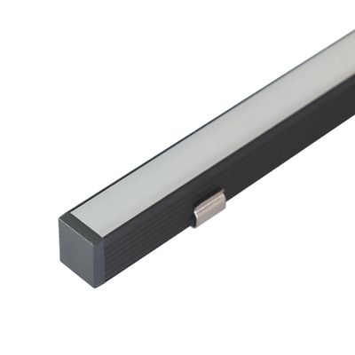 Aluminiumprofil SOLO MINI för LED-remsa 2m, ytmontage, svart