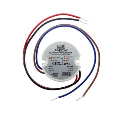 TRANSFORMATORLÅDA för led-ljus, 24V, 45W, IP67 54mm x 23mm