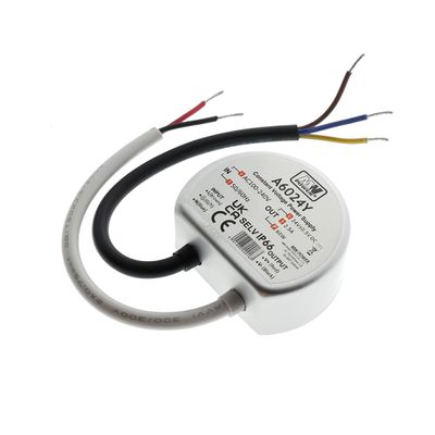 TRANSFORMATORLÅDA för led-ljus, 24V, 60W, IP66, 62mm x 25mm