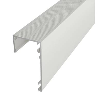 1cm Vit aluminiumprofil för led-list för taklinje, 2000x55x29mm, för indirekt belysning