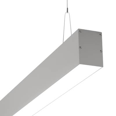 Rektangulär LED-panelbelysning med metallhölje och diffus ljusfördelare för jämn belysning