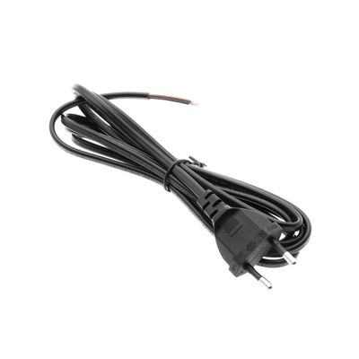 3 meter kabel, svart, med kontakt