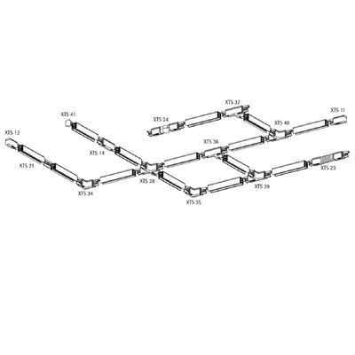 T-stycke - XTS 40-2 SVART