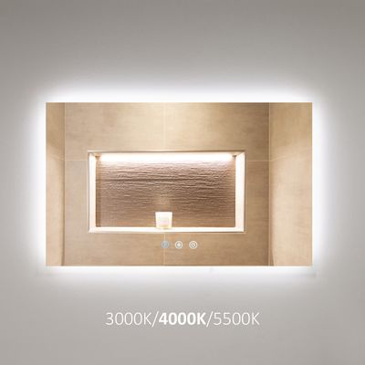 Rektangulär LED-spegelbelysning - HALO 1200 CCT, IP55, 17W, 3000-4000-5500K, CRI95