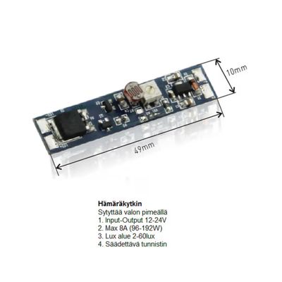 LED-ljusremsa SKYMNINGSSENSOR, 12V-24V LED-ljusremsa SKYMNINGSSENSOR, 12V-24V