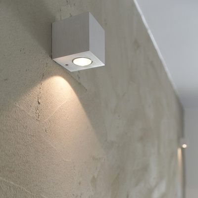 LED väggarmatur för inomhusbruk - CUBIC, en riktning, 3W, mattvit, 3000K