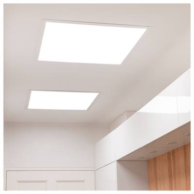 LED-panel 600x600 - TUNNELMA, IP54, färgtemperaturjusterbar CCT, 40W, CRI97