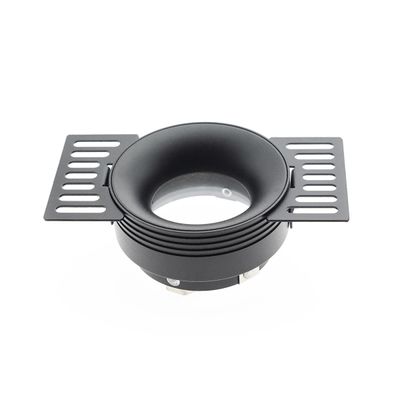 VOID gipsbar rund lamphållare + GU10/MR16-sockel, IP44, svart