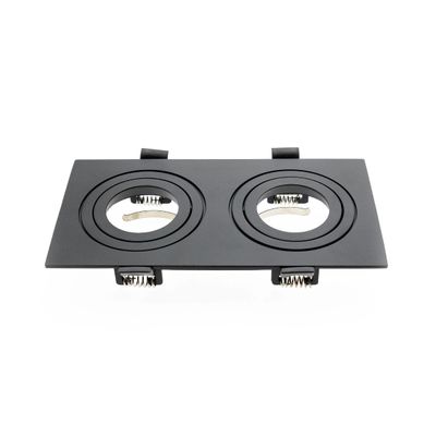FLIP dubbel lampram + GU10/MR16-sockel, IP21, svart