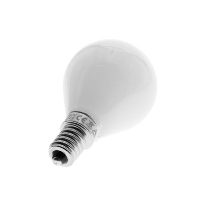 Glödlampa med skruvsockel på vit sockel - energieffektivt LED-belysningsalternativ finns i vår butik.