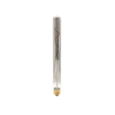 LED-lampa E27 - PIPE, trådad glödtråd, röksvart, 1800K, 6W, 100 lm