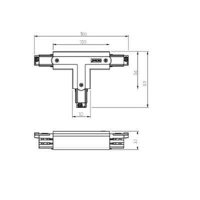 T-stycke - XTS40-3 VIT