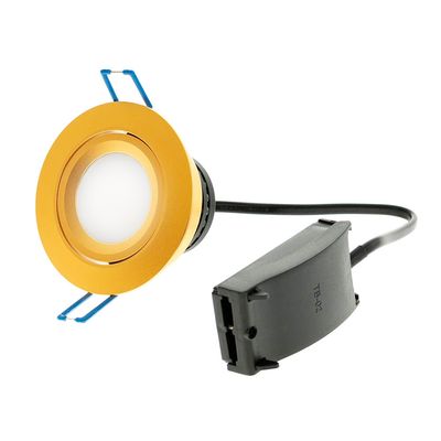 LED taklampa - ModLed dimbar modul 7W, 230V och riktbar mattguldram, CRI98