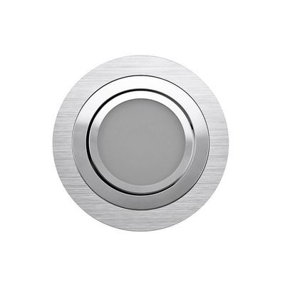 LED taklampa - RUNDT R033, CCT IP44, justerbar 2700-4000-5600K, dimbar och riktbar 9W, borstad aluminium CRI91