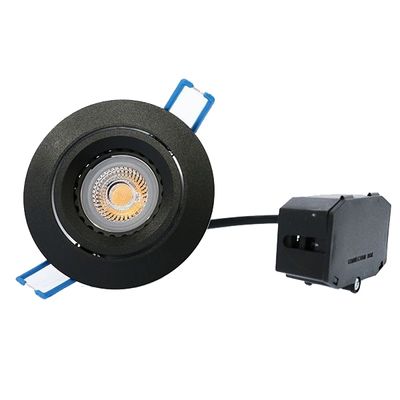 LED taklampa - ModLed dimbar modul 7W, 230V och riktbar mattsvart ram, CRI98