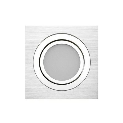 LED-strålkastare - KANTTI SQ033BR, IP44, dimbar och riktbar 9W, borstad aluminium, CRI97, 4000K