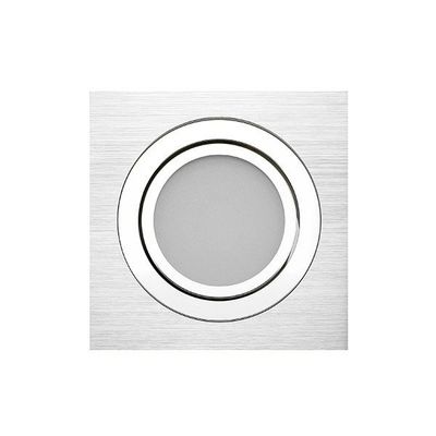 LED taklampa - KANTTI SQ033BR, CCT 2700-4000-5900K justerbar, riktbar, dimbar 9W, borstad aluminium, CRI91
