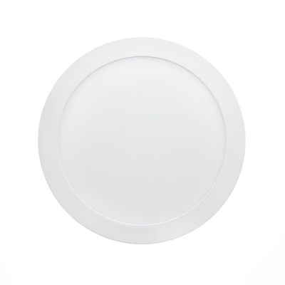Modern rund vit LED-taklampa med stilren design, perfekt för att förhöja interiören med energieffektiv belysning.