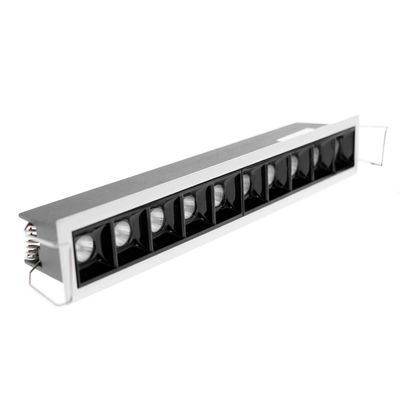 LED-strålkastare - LINJE 10, IP44, dimbar 10x2W, vit/svart, CRI93, 4000K