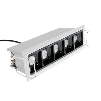 LED-strålkastare - LINJE 5 CCT, justerbar färgtemperatur, IP44, dimbar 5x2W, vit/svart, CRI94