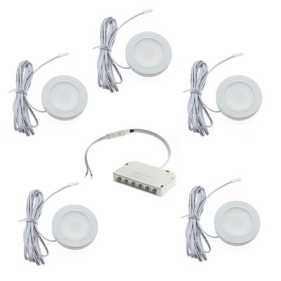 Vägglampa set, LUMO 5x1W, dimbar, IP44