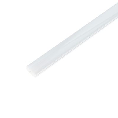 Aluminiumprofil för LED-remsa 8x17x2000mm låg, ytmontage, vit