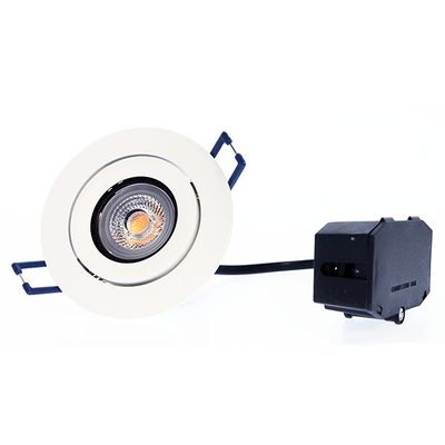 LED taklampa - ModLed dimbar modul 7W, 230V och riktbar vit ram, CRI98