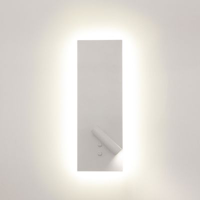 LED väggfäste NIGHT, nattlampa och läslampa, mattvit, 9W, 3000K