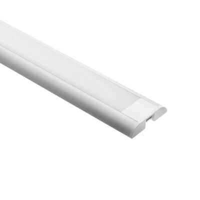 Aluminiumprofil för LED-remsa 2500x9x39mm, ytmontage, borstad aluminium.