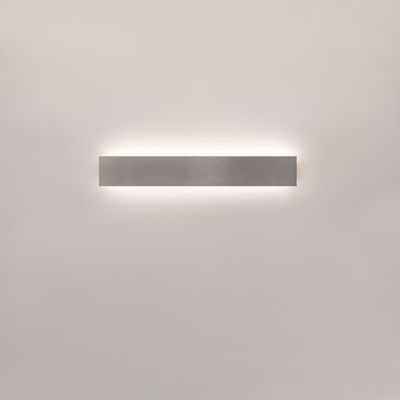 LED väggarmatur - STRAIGHT 600, IP44, borstad aluminium, 17W, 3000K