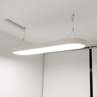 LED hänglampa för kontoret - UFO, 4000K, matt vit 48W