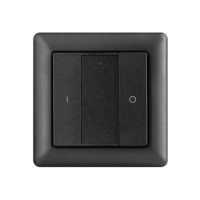 Trådlös LED-dimmer - VaLO Zigbee, 1-knapps tryckknapp Svart
