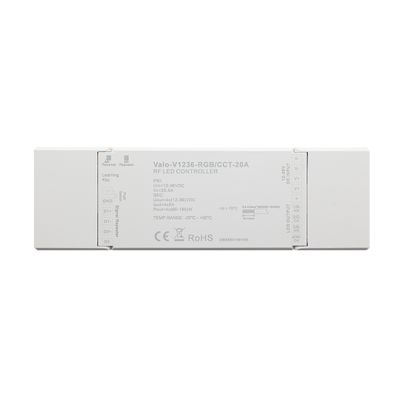 LED-mottagare 12V-36V - VaLO, PUSHDIM + LED-band och paneler CCT/RGB, 20A